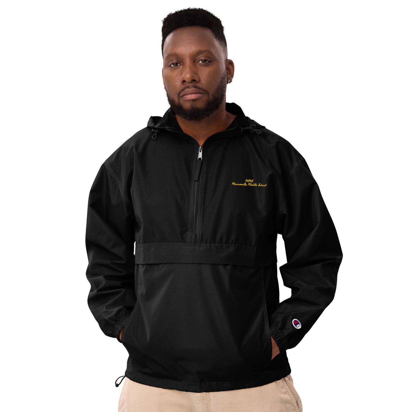 Embroidered Champion Packable Jacket (Monroeville Middle School)adult sizes