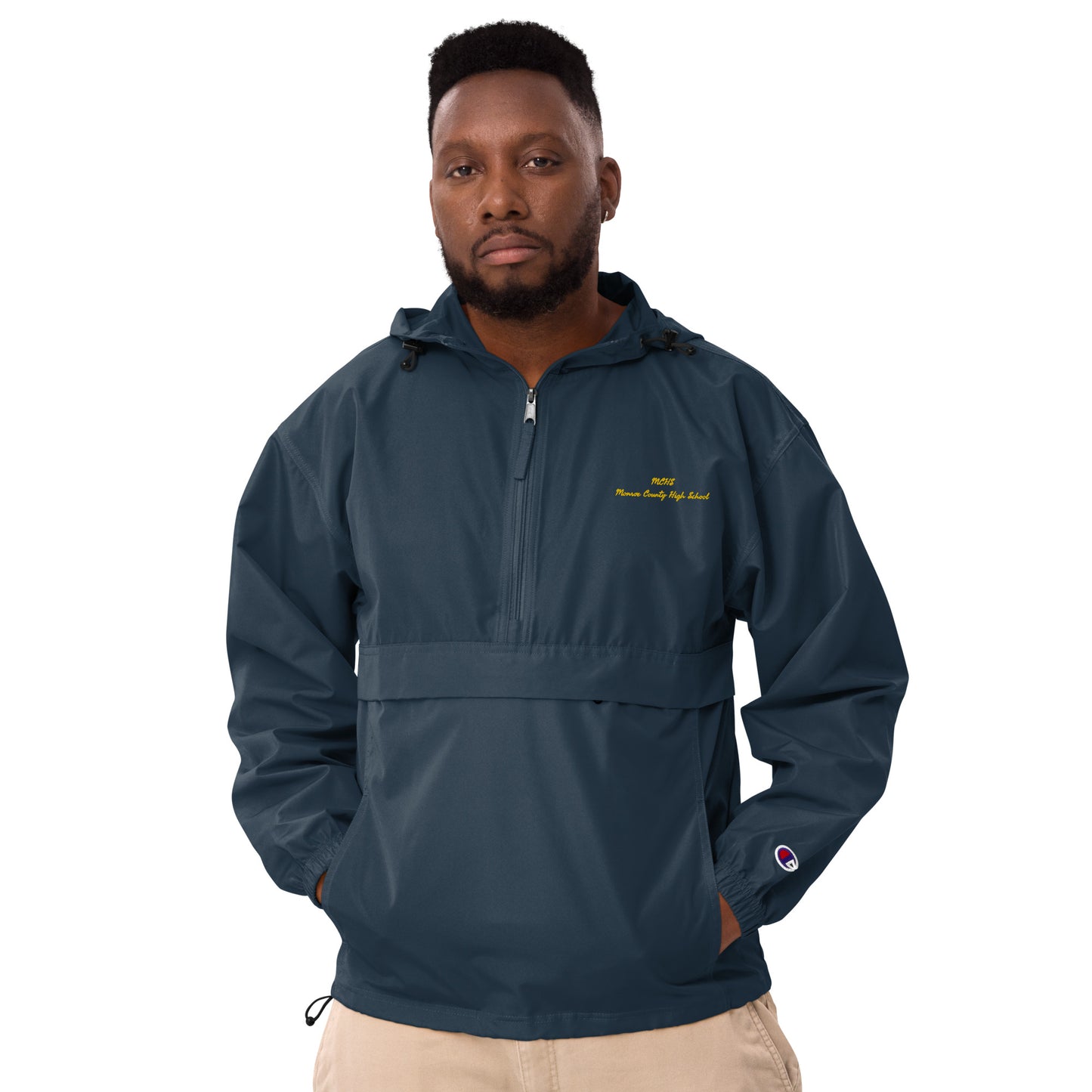 Embroidered Champion Packable Jacket (Monroe County High School: MCHS)adult sizes