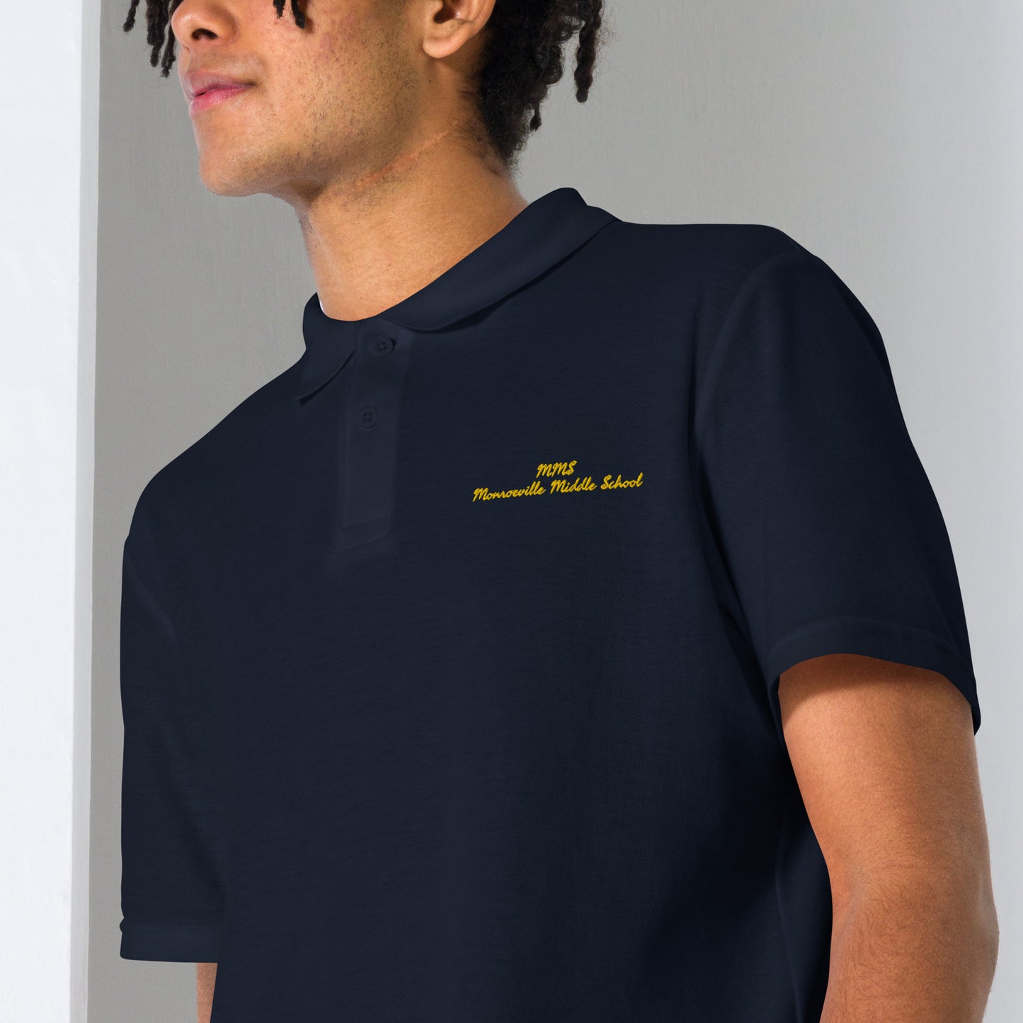 Unisex pique polo shirt (Monroeville Middle School)