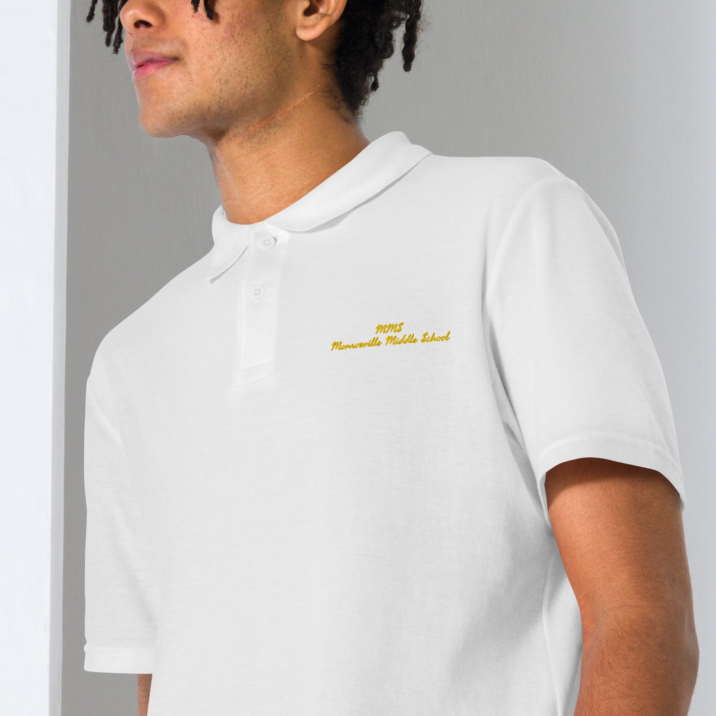 Unisex pique polo shirt (Monroeville Middle School)