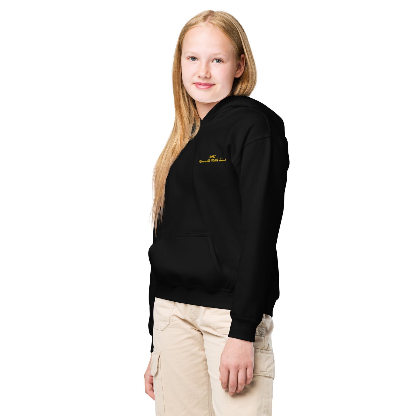 Embroidered Monroeville Middle School Youth heavy blend hoodie