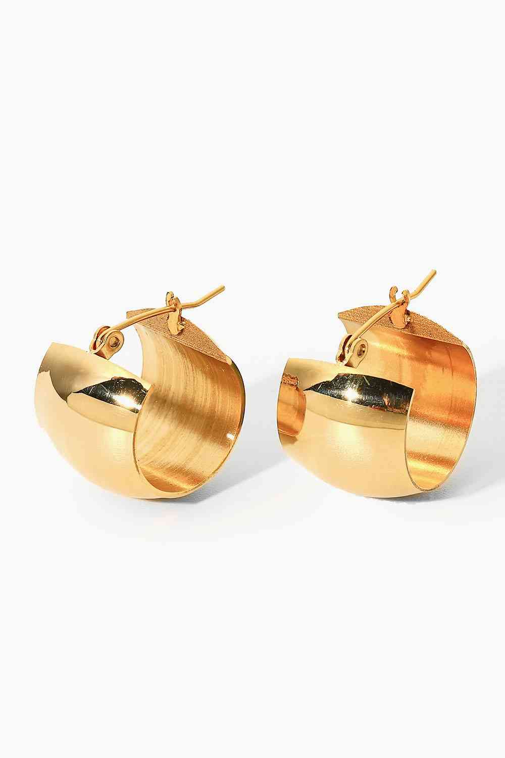 18K Gold Plated C-Hoop Earrings