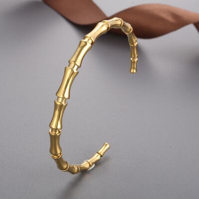 Stainless Steel Bamboo Shape Bracelet