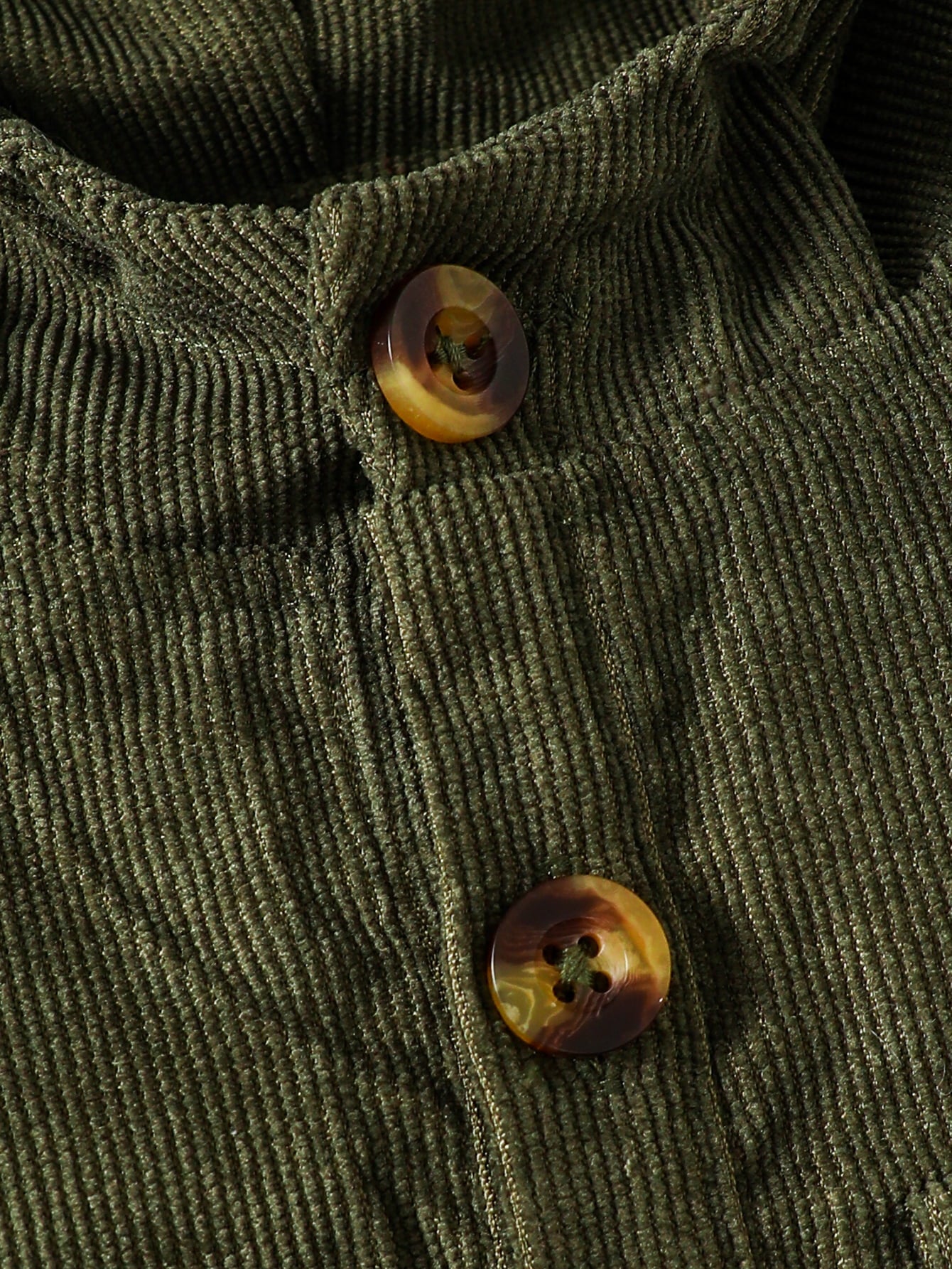 Buttoned Hoodie with Pockets