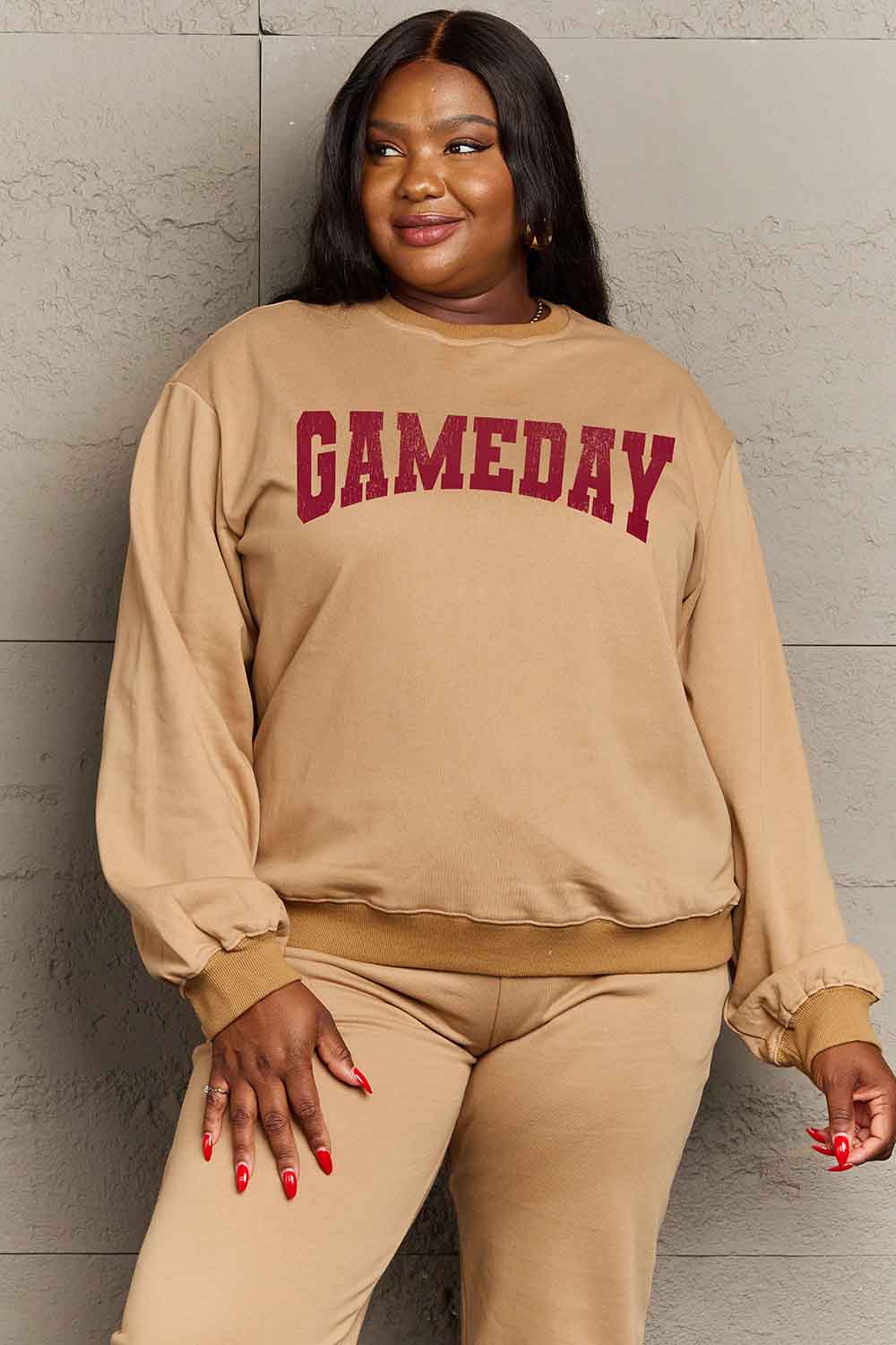 Simply Love Simply Love Full Size GAMEDAY Graphic Sweatshirt